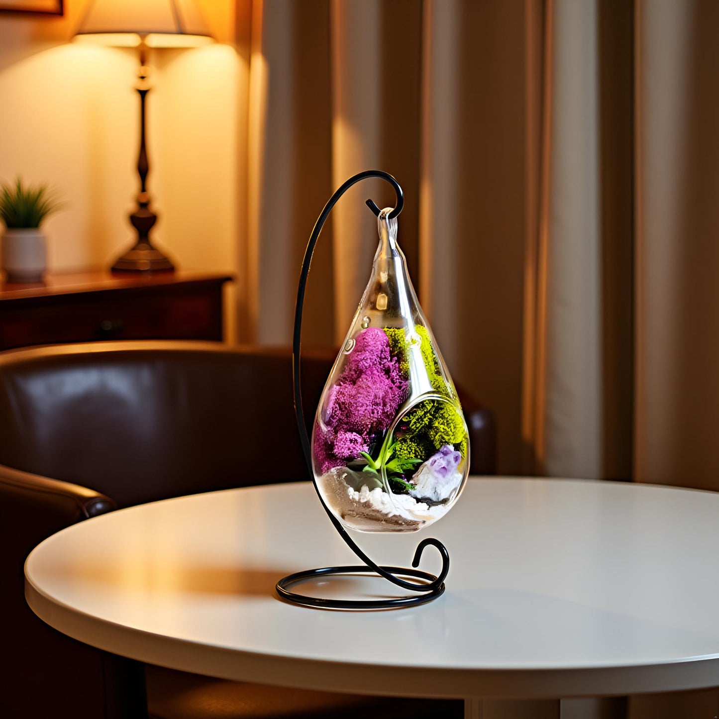 7" Glass Tear Drop Succulent Terrarium Kit - Tampa Home & Garden Store