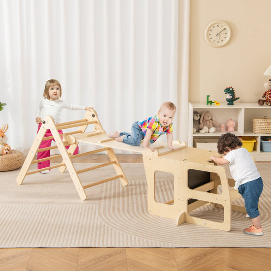 7-in-1 Toddler Climbing Toy Connected Table and Chair Set for Boys and Girls Aged 3-14 Years Old - Tampa Home & Garden Store