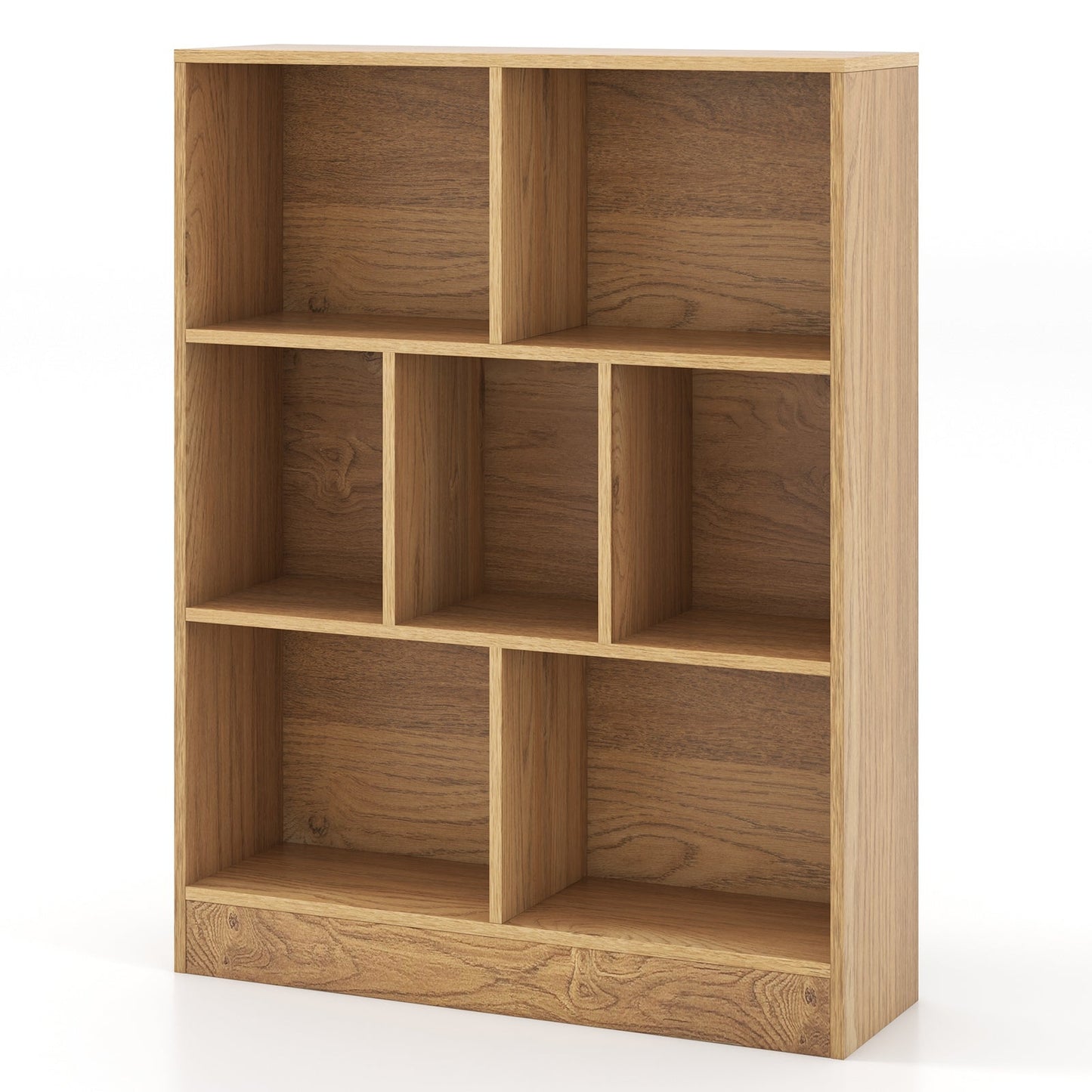 7-Section Freestanding Bookshelf for Kids Room Classroom Daycare Nursery