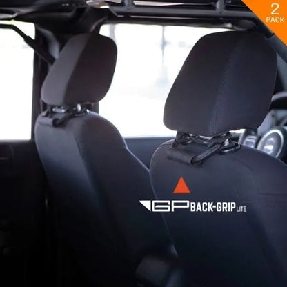 GP Back-Grip Lite car gear for all cars & trucks, GPCA interior fittings, black seats 2-pack on Tampa Home & Garden Store