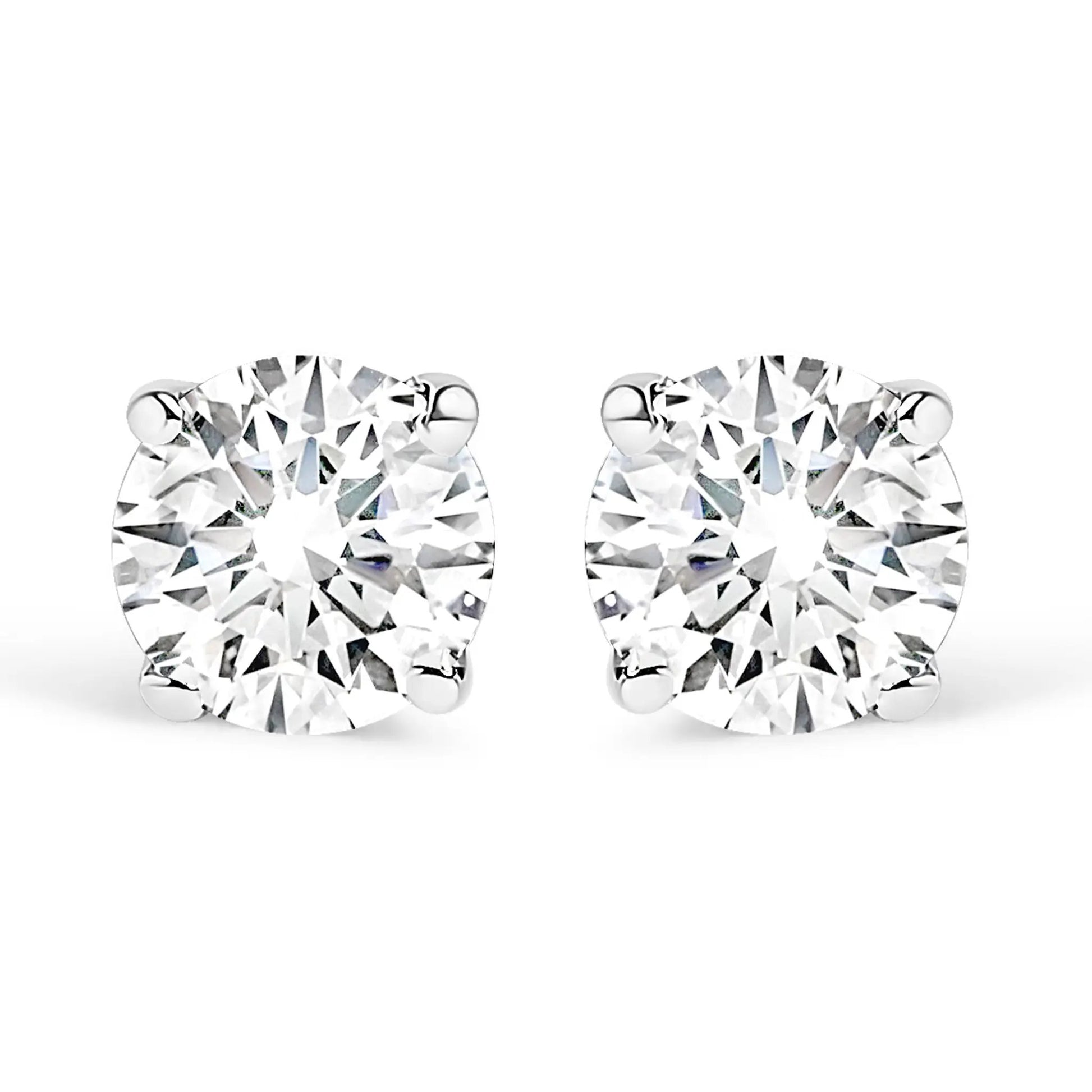 14K yellow gold lab-grown diamond solitaire stud earrings, 1.0 cttw pair, by Bids.com on Tampa Home & Garden Store