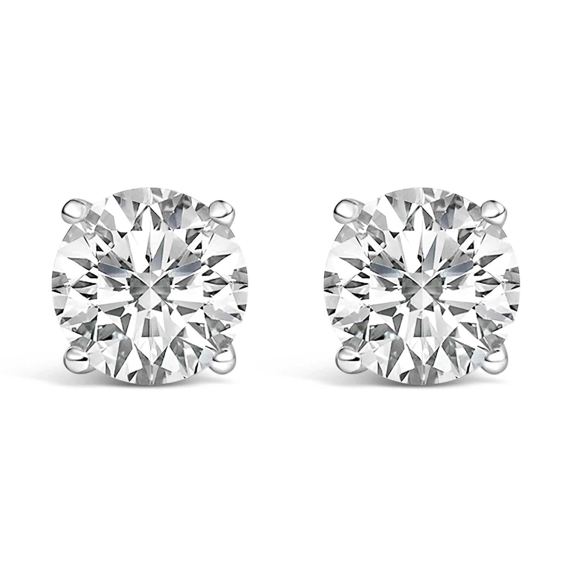 14K white gold lab grown diamond solitaire stud earrings, 1.00 Cttw, pair by Bids.com on Tampa Home & Garden Store