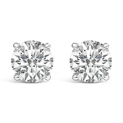 14K white gold lab grown diamond solitaire stud earrings, 1.00 Cttw, pair by Bids.com on Tampa Home & Garden Store