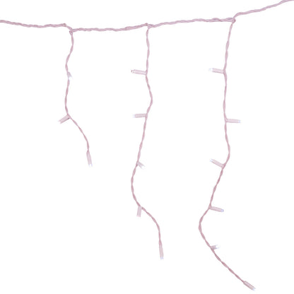 70-Light Cool White Soft Twinkle White Wire LED Icicle Light Set - Tampa Home & Garden Store