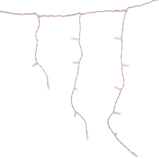 70-Light Cool White Soft Twinkle White Wire LED Icicle Light Set - Tampa Home & Garden Store