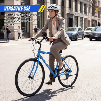 Hybrid Bike for Adults with 700C 18 Speed Shimano