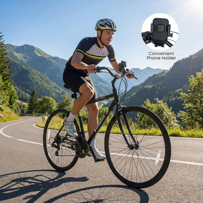 Hybrid Bike for Adults with 700C 18 Speed Shimano