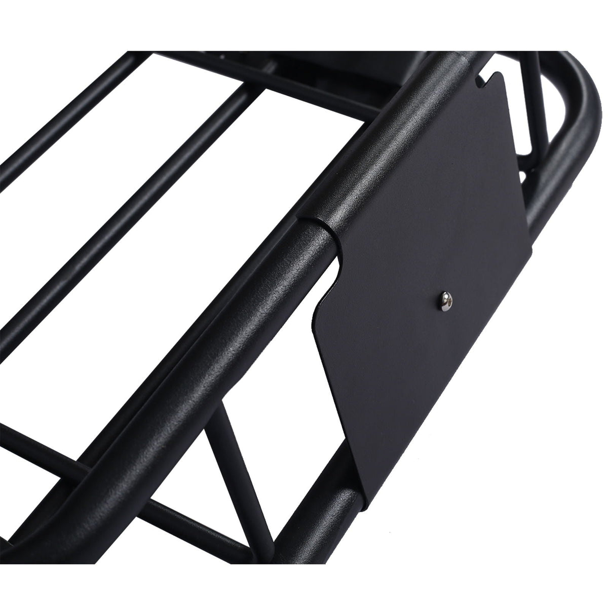 Motoring Rooftop Cargo Carrier Basket steel frame, black, universal fit roof rack on Tampa Home & Garden Store