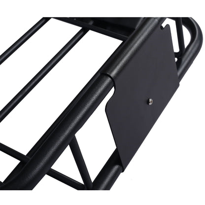 Motoring Rooftop Cargo Carrier Basket steel frame, black, universal fit roof rack on Tampa Home & Garden Store