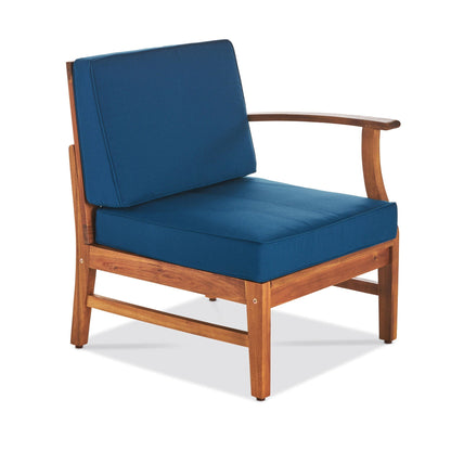 the Perla Acacia Wood Patio Armchair for Outdoors