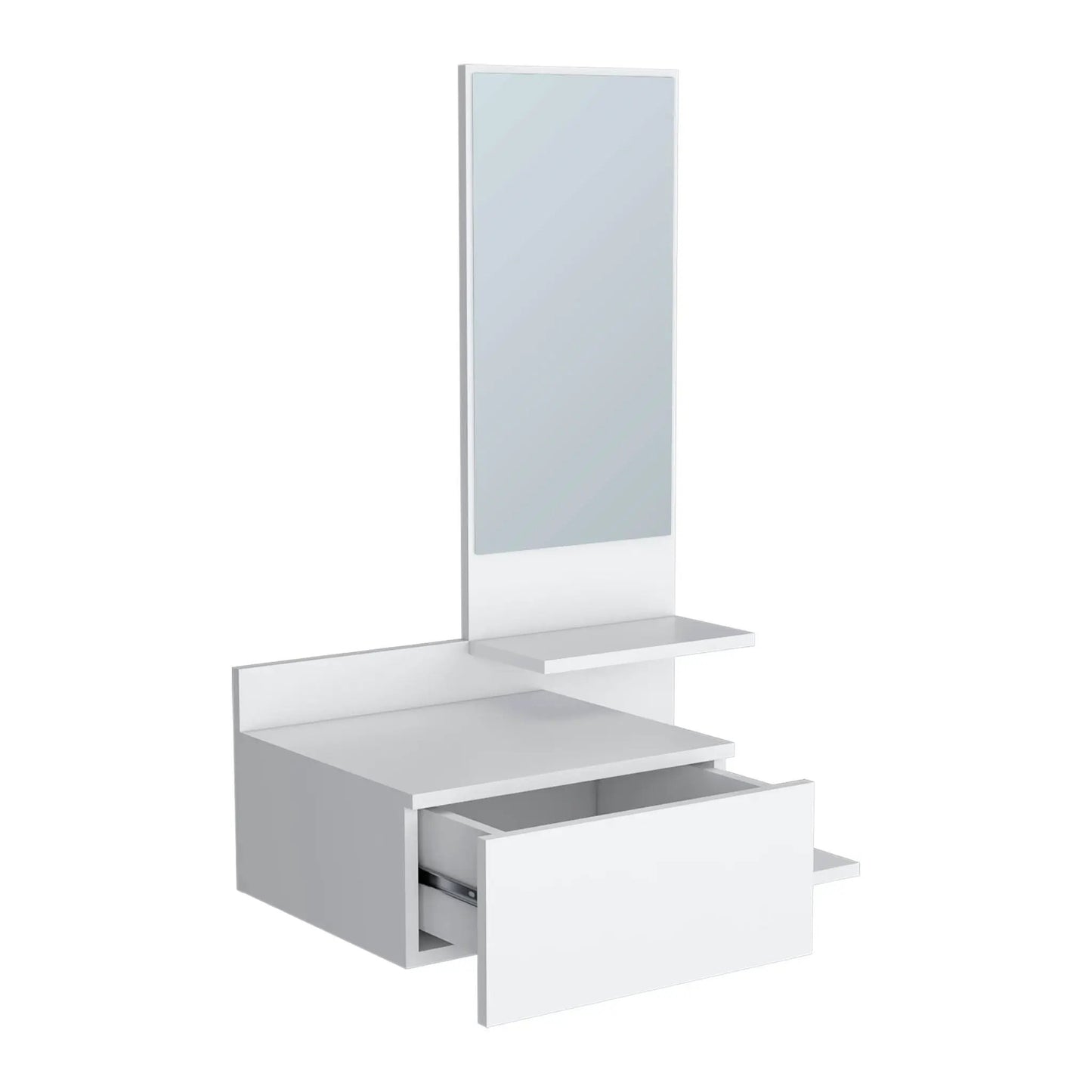 Lowell Floating Hallway Cabinet with Mirror