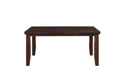 Cherry Wood Dining Table Dark Brown with Tapered Shaker Legs by HouseOfZazla on Tampa Home & Garden Store