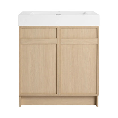 Freestanding Bathroom Vanity with Resin Sink