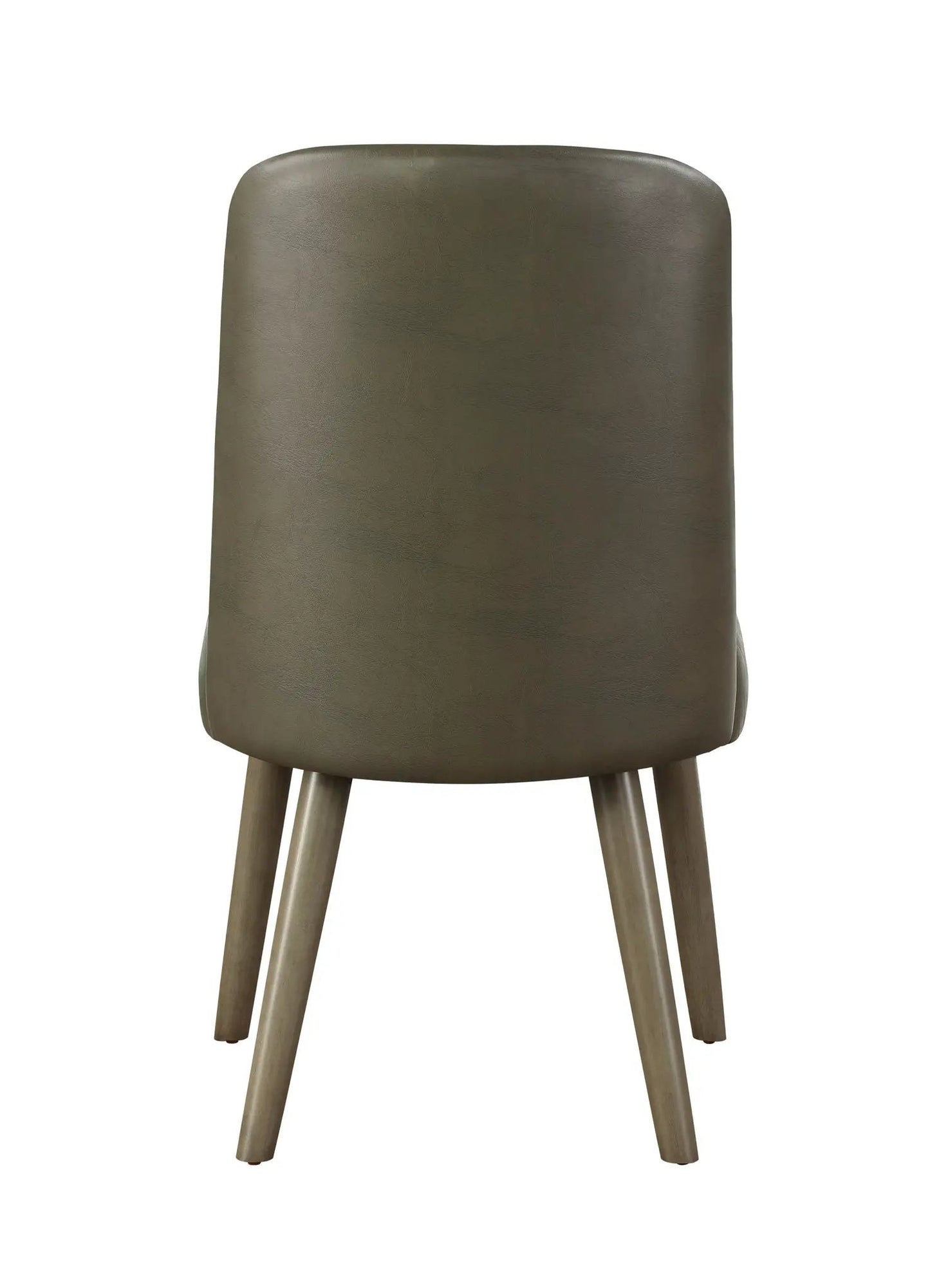 Waylon Synthetic Leather Side Chair Gray Oak
