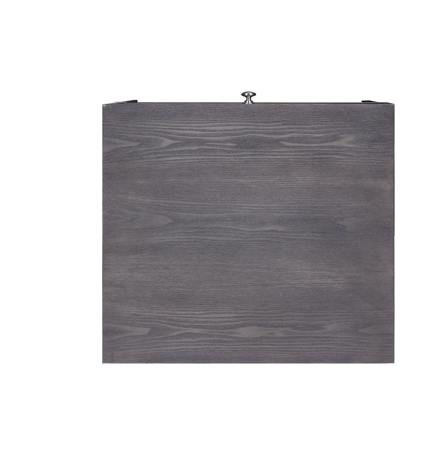Iban End Table gray oak with chrome hardware knob by HouseOfZazla on Tampa Home & Garden Store