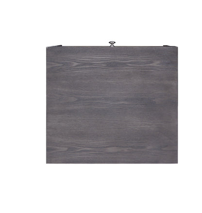 Iban End Table gray oak with chrome hardware knob by HouseOfZazla on Tampa Home & Garden Store