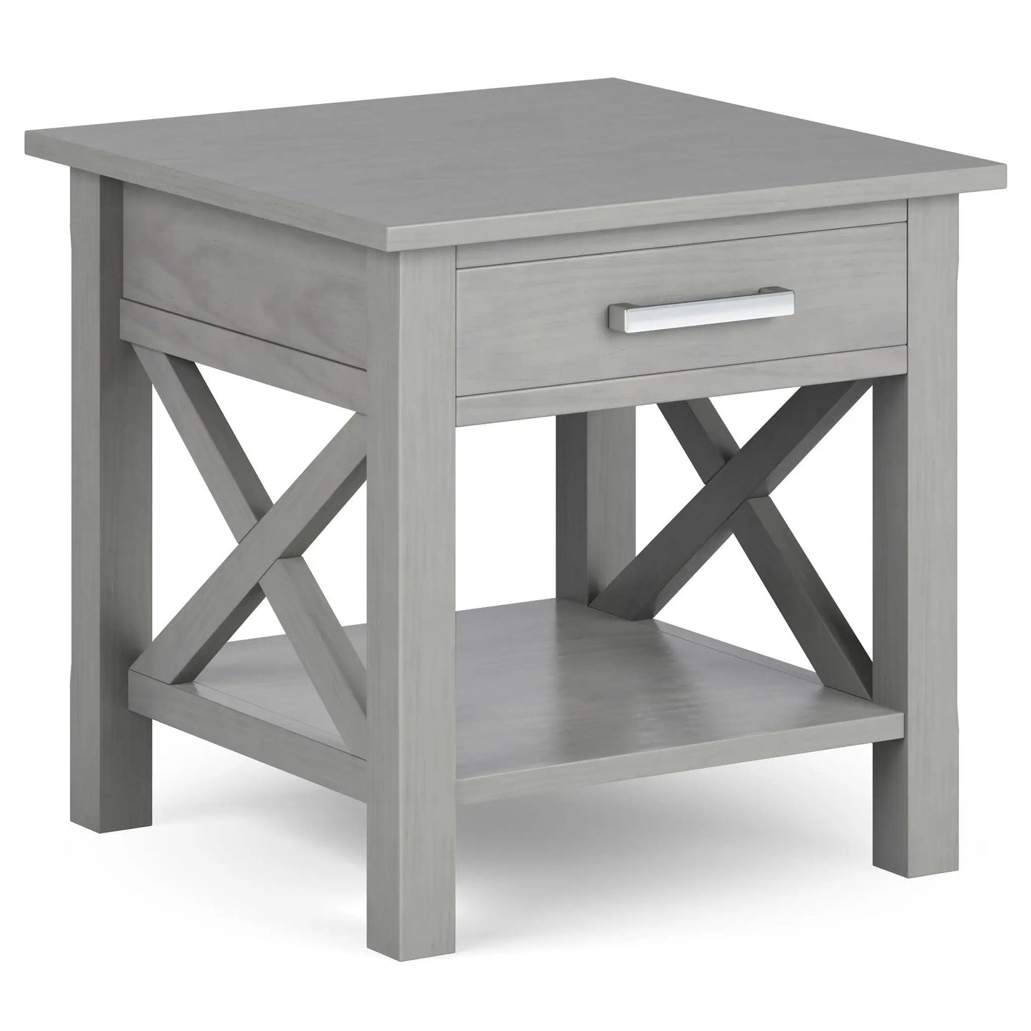 Kitchener Console Table gray with drawer and silver handle by Unique Piece Furniture on Tampa Home & Garden Store