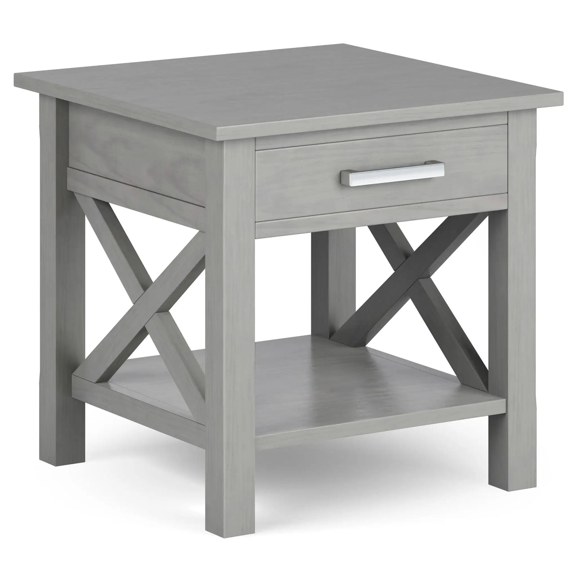 Kitchener Console Table gray with drawer and silver handle by Unique Piece Furniture on Tampa Home & Garden Store
