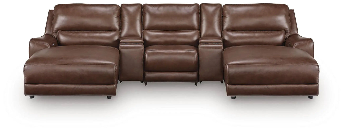 DeepWakes Power Reclining Sectional with Chaise