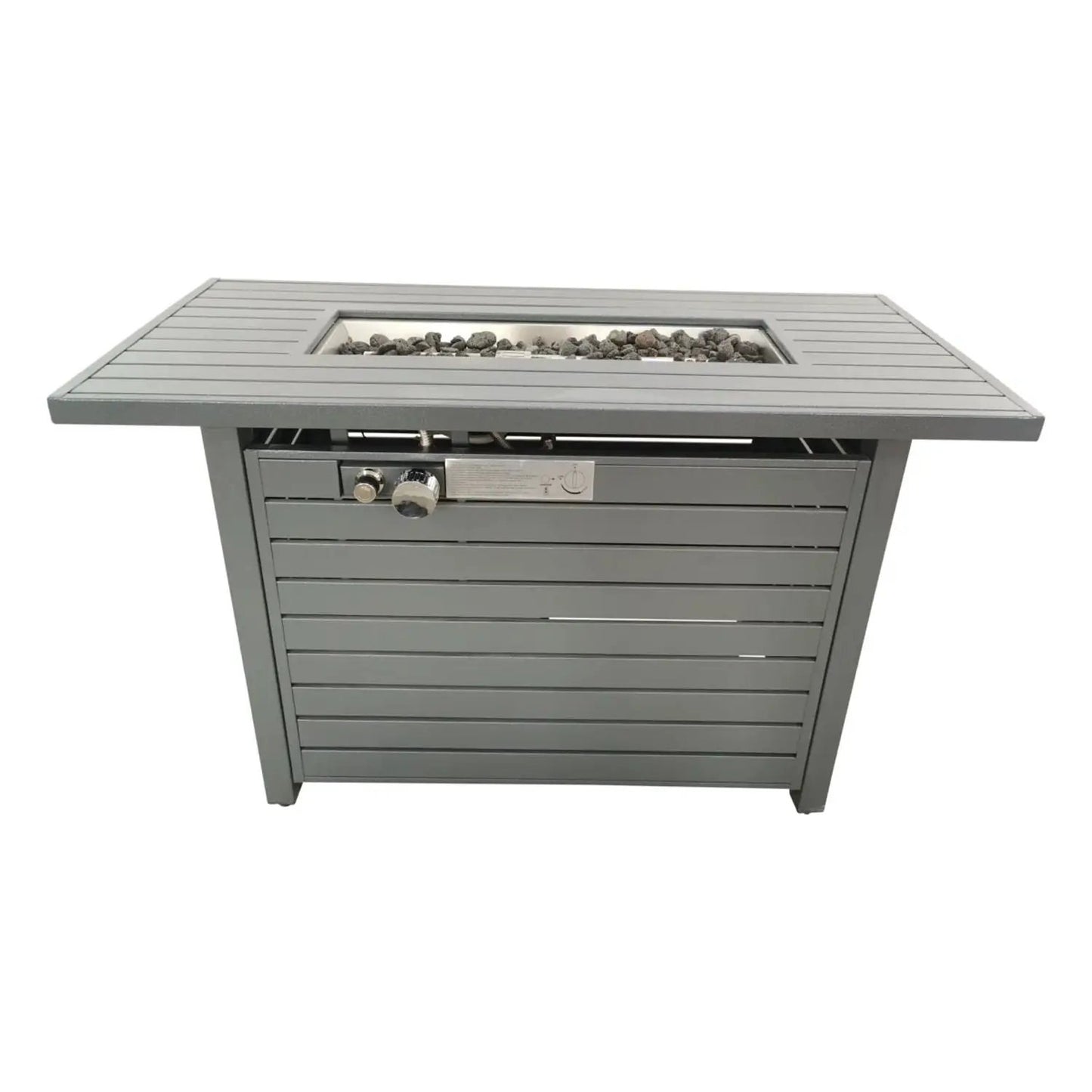 Outdoor Fire Pit Table With Lid Dual Fuel