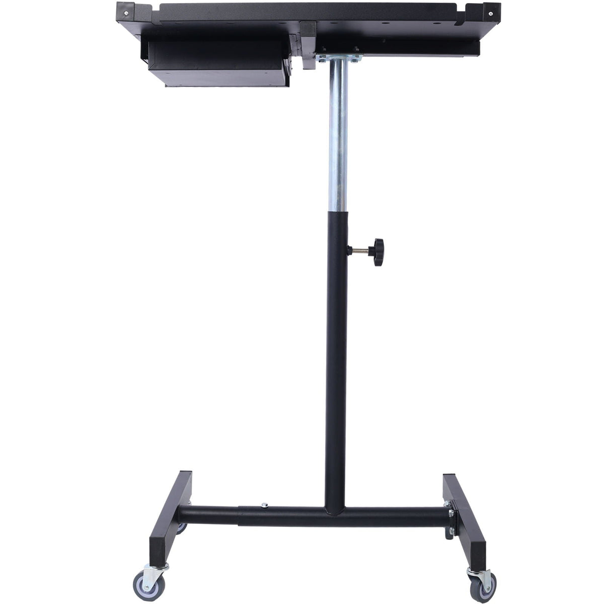 Adjustable tear down work table with drawer, HouseOfZazla black metal frame on caster wheels on Tampa Home & Garden Store