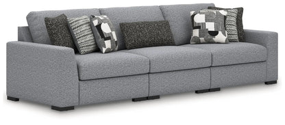 Bealton Sectional sofa in textured fabric with patterned pillows Unique Piece Furniture on Tampa Home & Garden Store