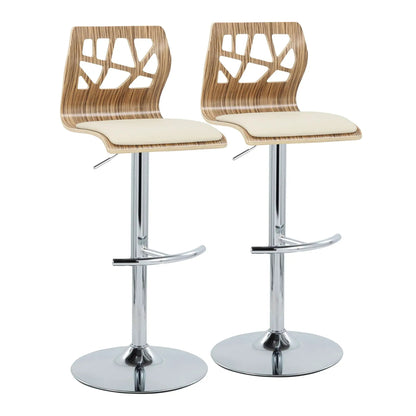 Folia Adjustable Barstool With Swivel Footrest