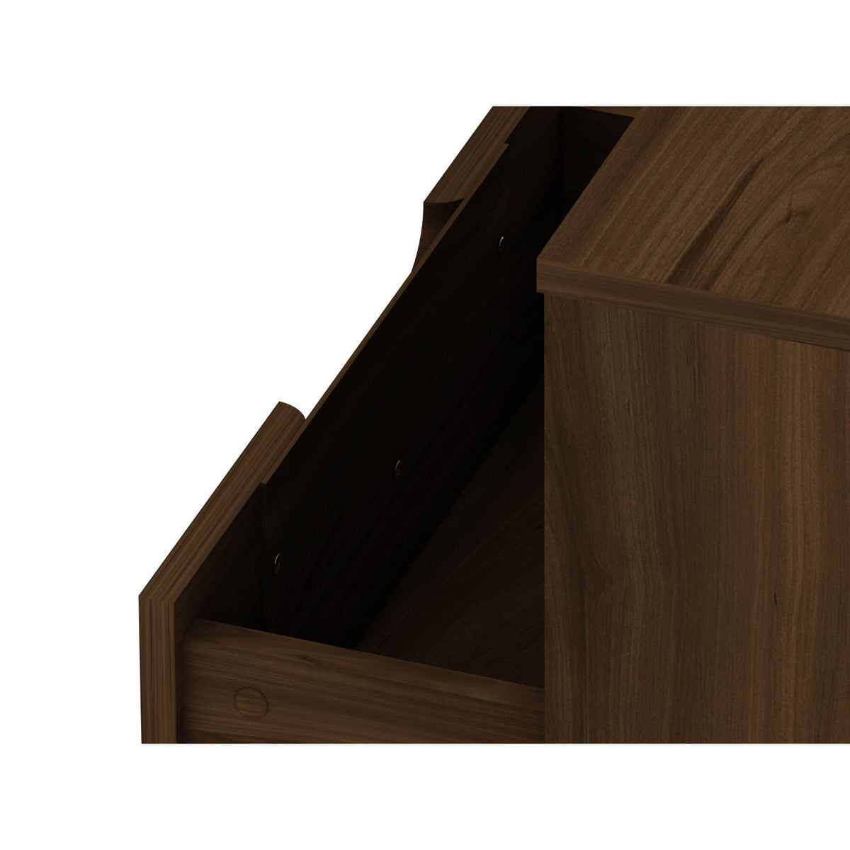 Rockefeller Nightstand dark wood finish with 1 drawer and splayed legs by HouseOfZazla on Tampa Home & Garden Store