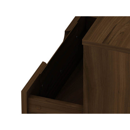 Rockefeller Nightstand dark wood finish with 1 drawer and splayed legs by HouseOfZazla on Tampa Home & Garden Store