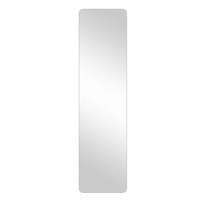 Full Body Round Corner Mirror, tall wall mirror with rounded corners, silver reflective surface on Tampa Home & Garden Store