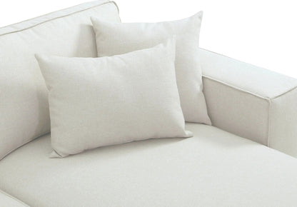 Harvey sofa with reversible chaise beige fabric upholstery and plush cushions on Tampa Home & Garden Store