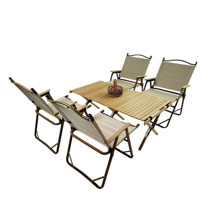 5 Piece Folding Dining Set for Kids and Outdoor