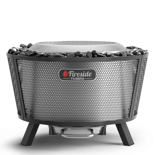 Brasero exterior Fireside Pluto R29 - Pintado en negro 