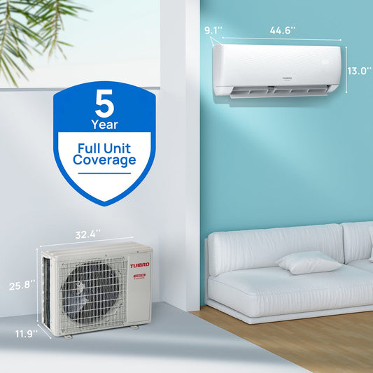 Finnmark 24000 BTU WiFi Ductless Mini Split AC with Heat Pump, 230V (R32) - Tampa Home & Garden Store
