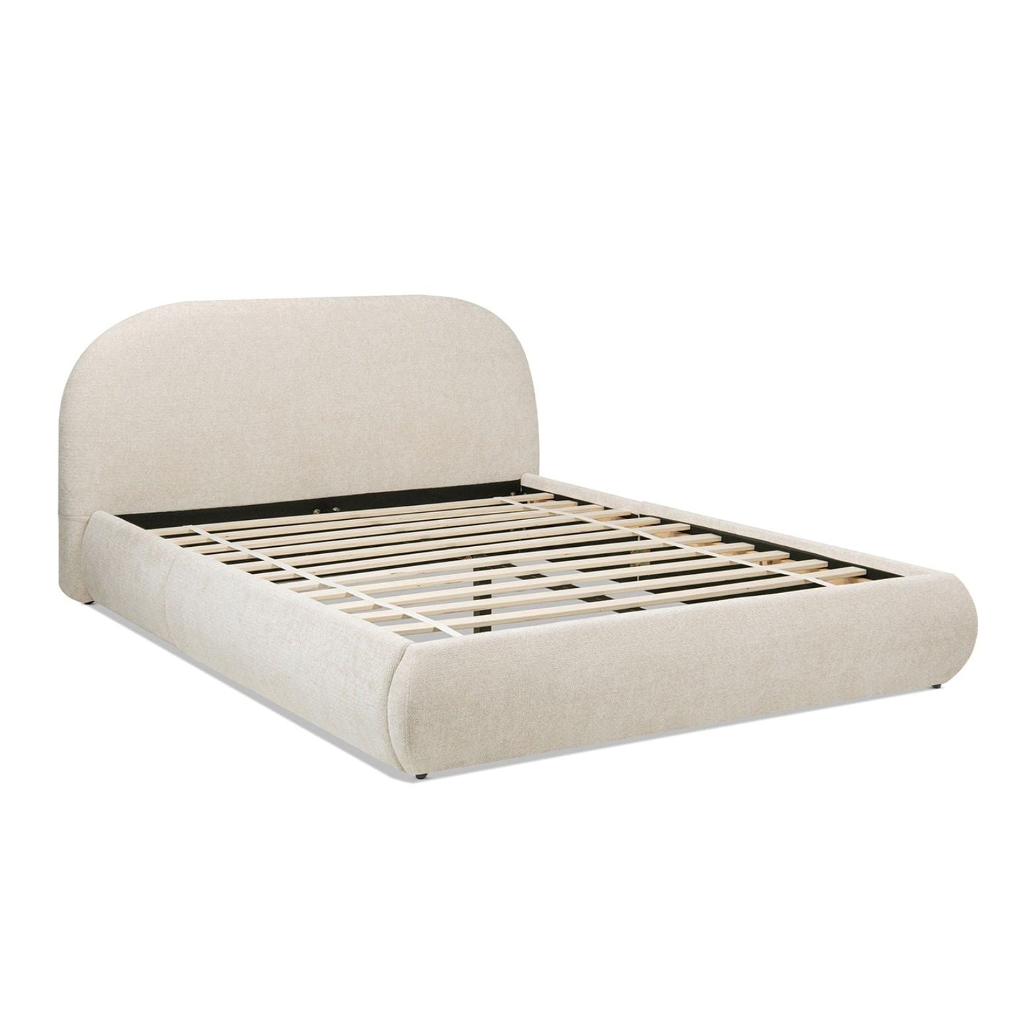 Archie Puffy Upholstered Platform Bed and Frame
