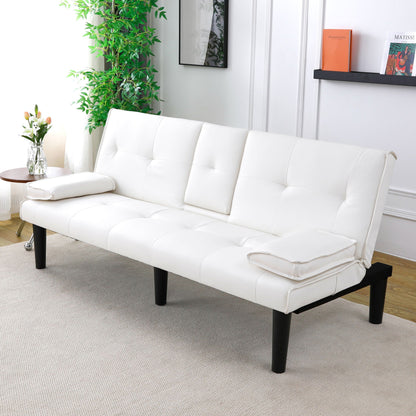 Compact Foldable Sofa Bed and Cup Holder