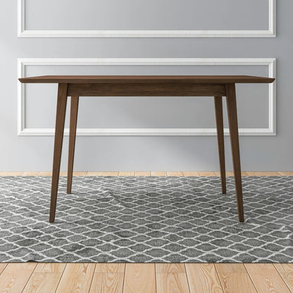 Mary - Modern Style Rectangular Dining Table in walnut finish on Tampa Home & Garden Store