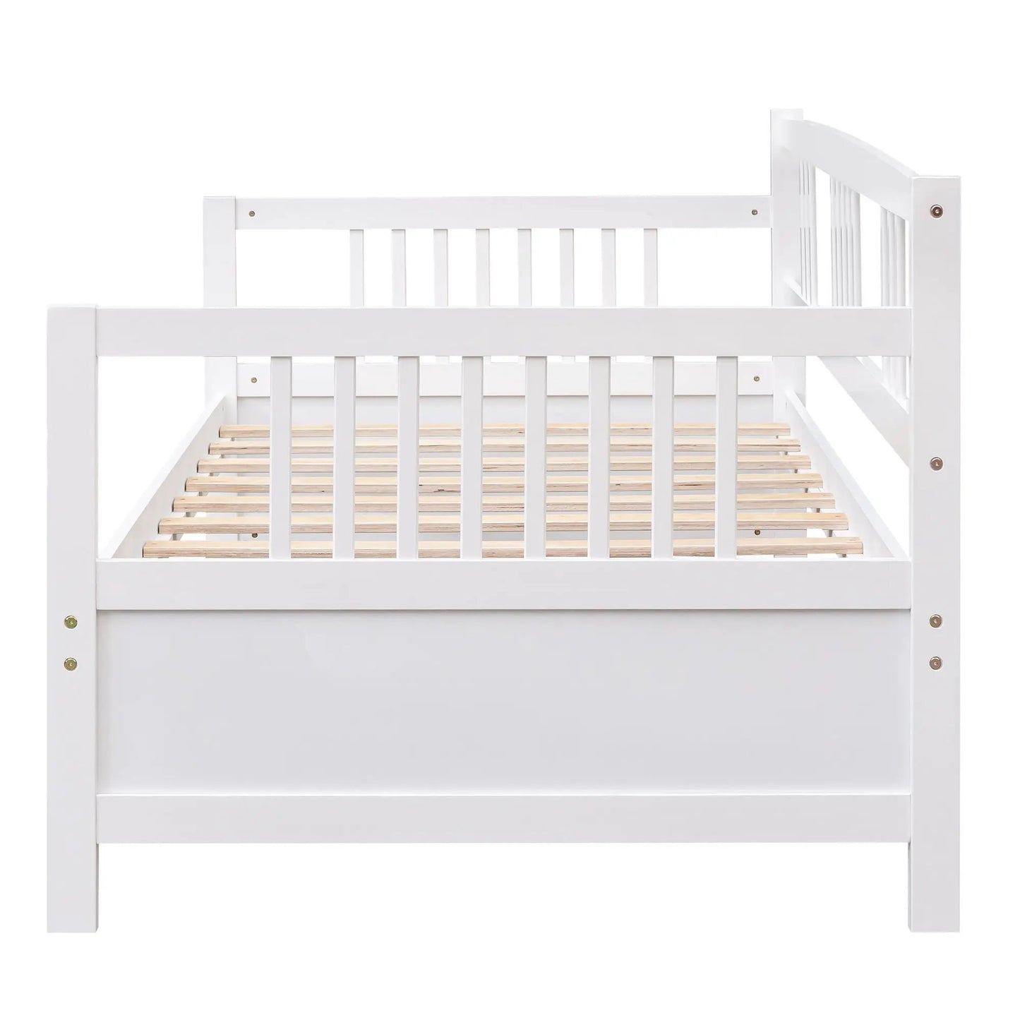 Multifunctional Modern Daybed white wooden storage bed frame with slatted base on Tampa Home & Garden Store