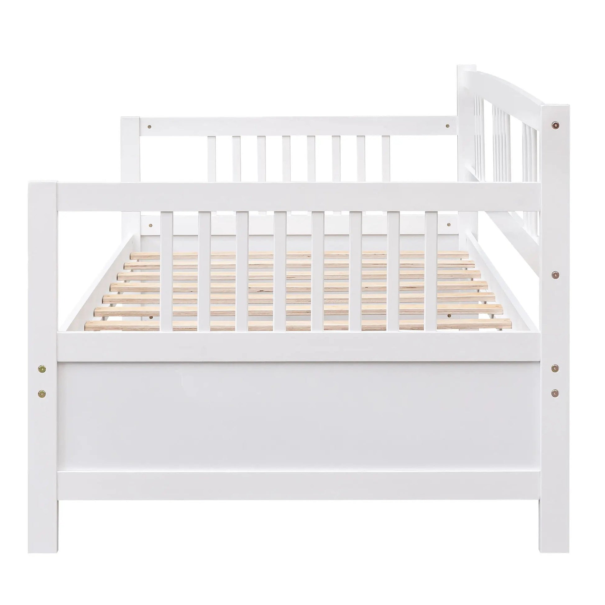 Multifunctional Modern Daybed white wooden storage bed frame with slatted base on Tampa Home & Garden Store