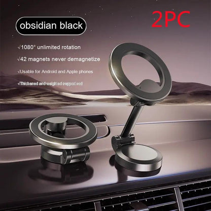 FLIPSTYLEZLLC obsidian black magnetic car phone mount set, foldable metal holders, 2-piece on Tampa Home & Garden Store