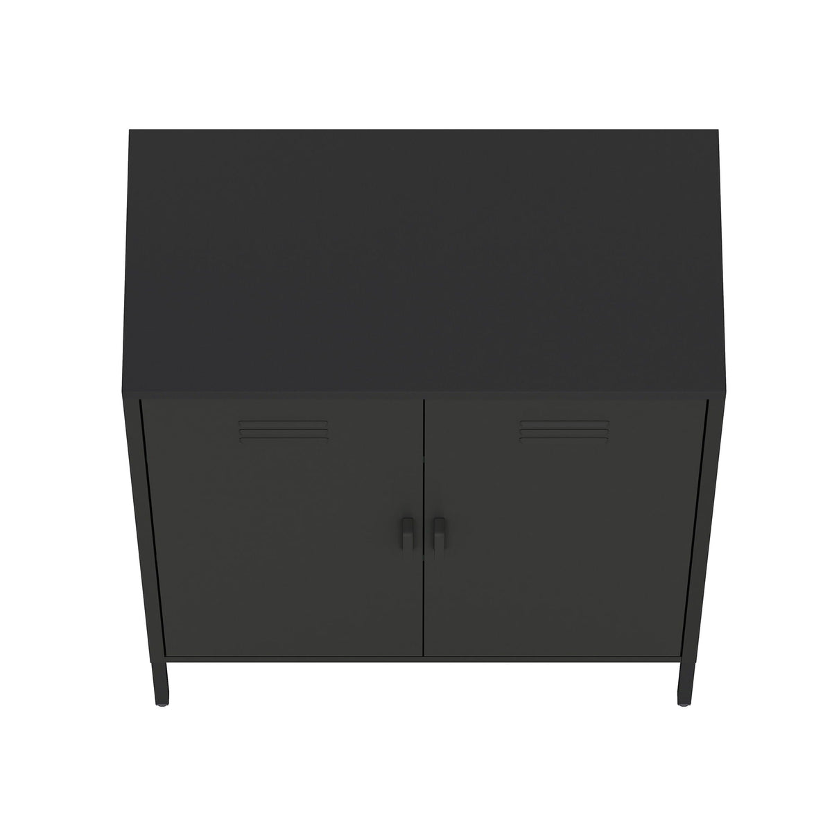 Accent Cabinet with Adjustable Shelves, steel finish, two-door cabinet by HouseOfZazla on Tampa Home & Garden Store