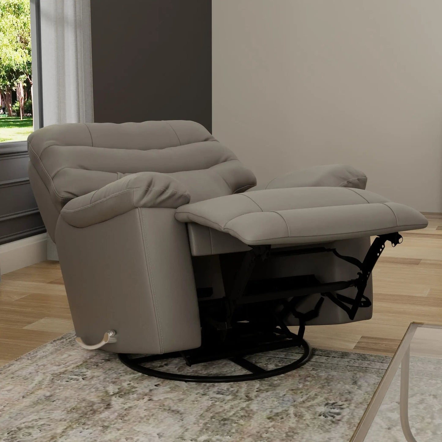 Oslo Antelope Swivel Glider Recliner Footrest