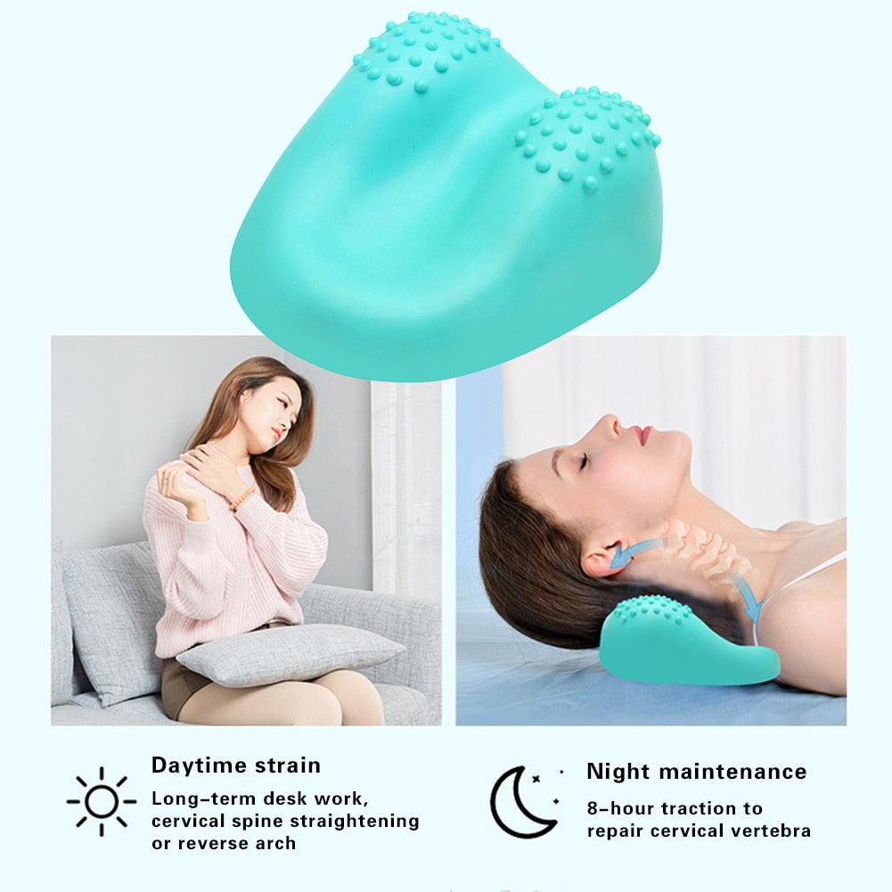Cervical Spine Massager Massage Pillow Traction Correction Neck Protector To Relieve Shoulder And Neck Pain Hard Repair Pillow - Tampa Home & Garden Store