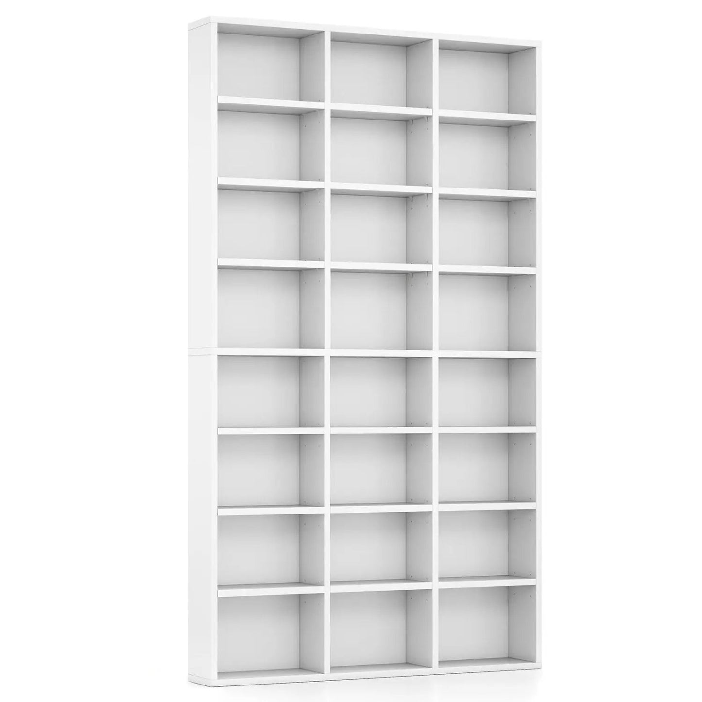 Tall Bookshelf With 24 Cube Storage Compartments