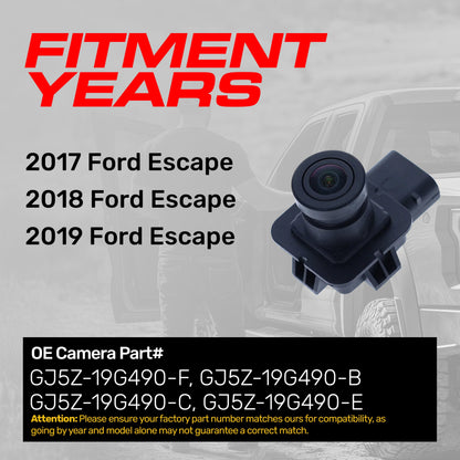 OEM backup camera Master Tailgaters for 2017-2019 Ford Escape; GJ5Z-19G490-F/C/E/B on Tampa Home & Garden Store