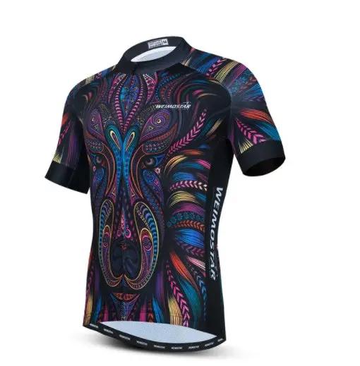 Cycling Jersey Men Lion 3D Breathable Top