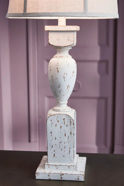 Madsbrook Poly Floor Lamp Antique White Finish
