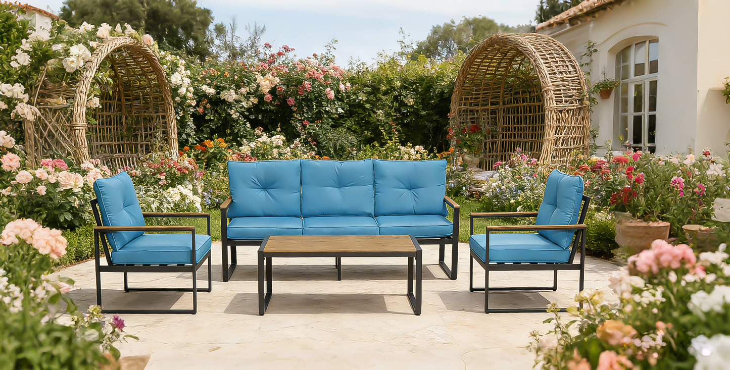 Oversized Steel and Outdoor Conversation Set
