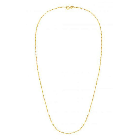 14k yellow gold alternate Valentino chain necklace 1.40 mm by Bids.com on Tampa Home & Garden Store