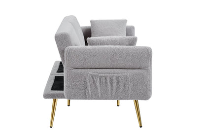 Modern Teddy Upholstered Accent Loveseat Sofa